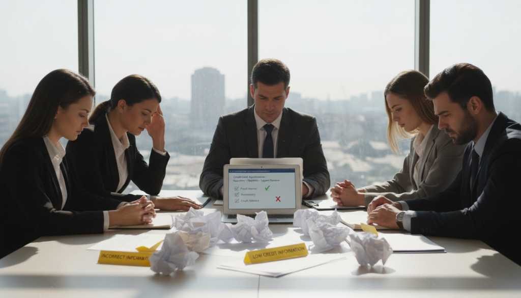 errores al solicitar tarjeta